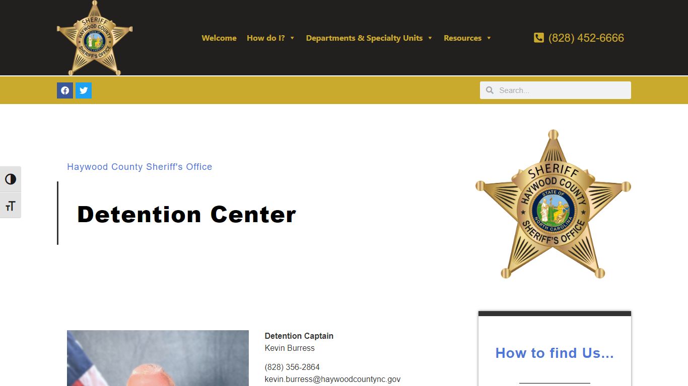 Detention Center - Haywood County Sheriff's Office